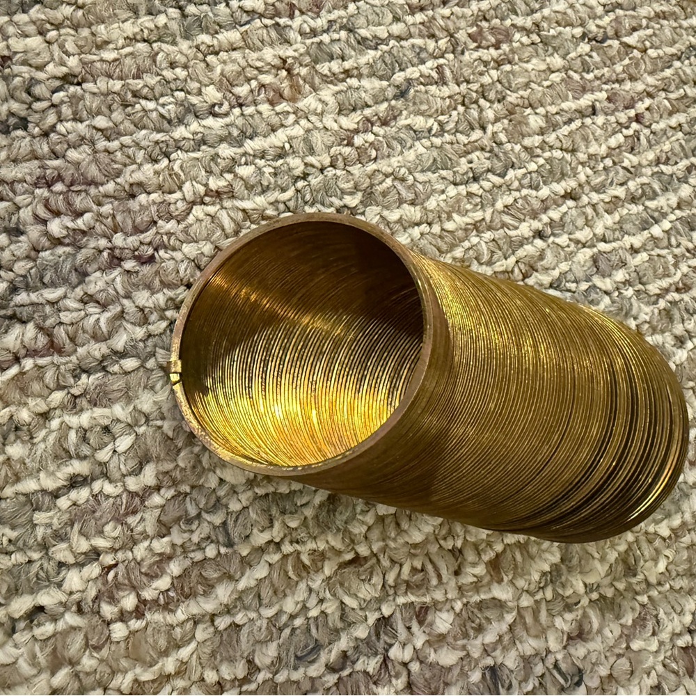 1980 James Original  Slinky 40th Anniversary Edition Brass Slinky w Box